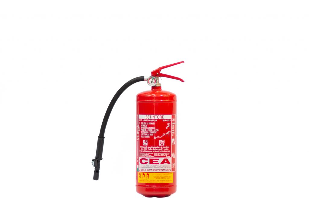 Primo Taglio Estintore Idrico Schiuma 6 Litri - Anno 2025 Con Staffa Estintore Per Attività Ricettive - Foto 10